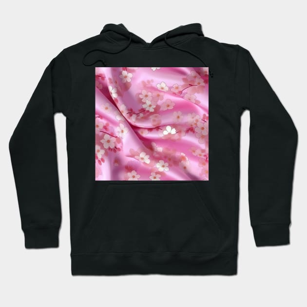 Cherry Blossom Silk: A Soft and Elegant Fabric Pattern for Fashion and Home Decor #3 Hoodie by AntielARt